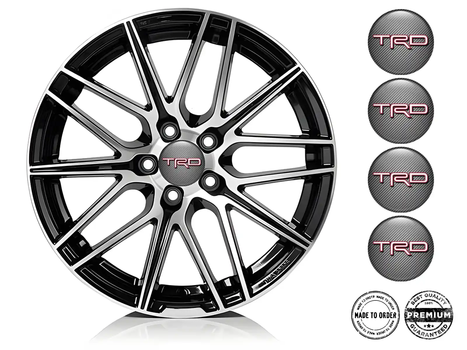 Toyota TRD Emblemas de Rueda Avanzados Grilla Stellar Momentum